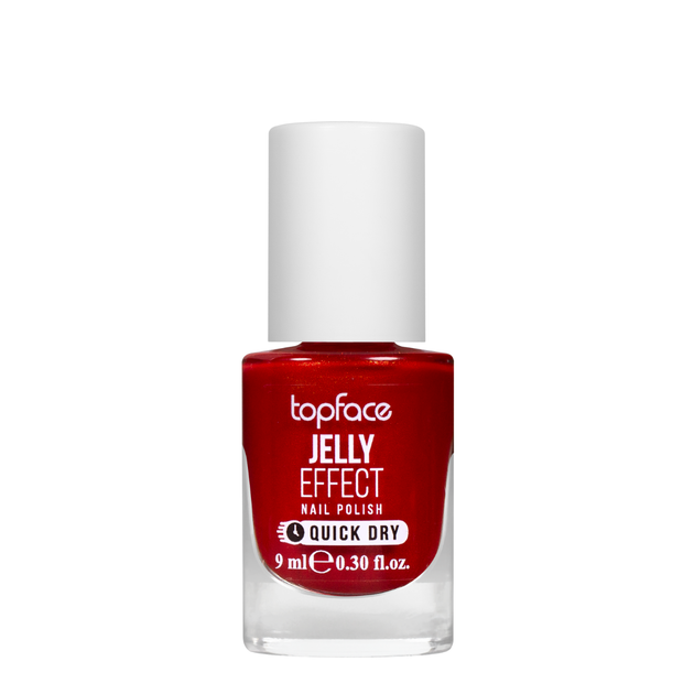 Лак для нігтів topface Jelly Effect Nail Polish швидковисихаючий № 36 Червоний із золотистим перламутром (PT110) - Фото 1 Лак для нігтів topface Jelly Effect Nail Polish швидковисихаючий № 36 Червоний із золотистим перламутром (PT110) - изображение 1
