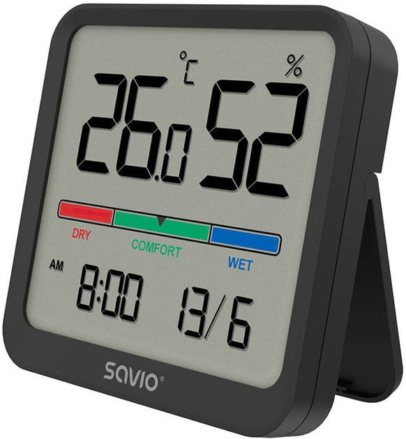 Метеостанция Savio CT-01/B Black (5901986048398) - изображение 2