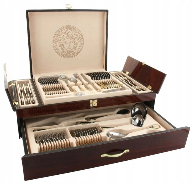 Набор столовых приборов из 72 предмета в подарочном чемодане