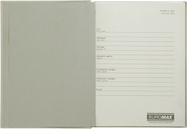 Записная книга Buromax Morandi Style A5 в клетку 80 листов твердая обложка Оливковая (BM.2411-36) - Фото 4 Записная книга Buromax Morandi Style A5 в клетку 80 листов твердая обложка Оливковая (BM.2411-36) - изображение 4