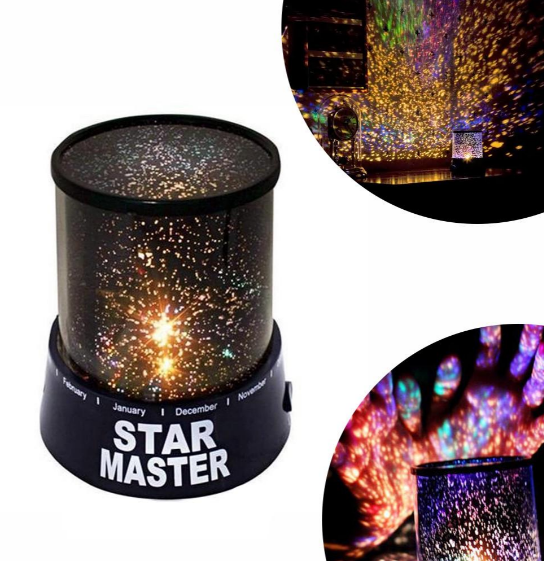 Ночник STAR MASTER H-28305 с адаптером — проектор звездного неба для дома - изображение 2