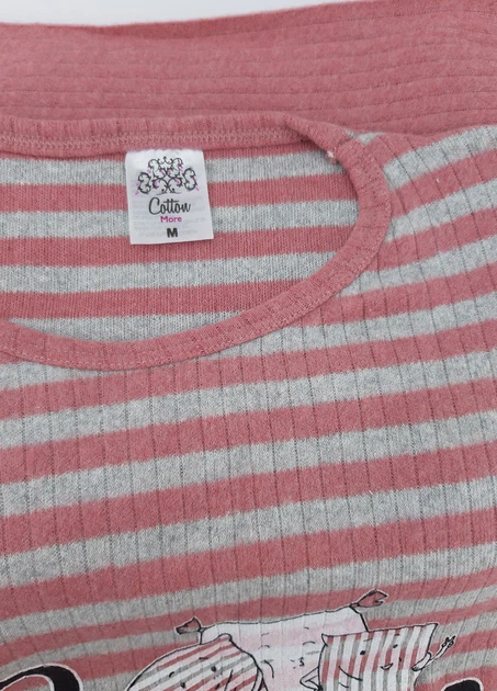 Теплая женская пижама трикотажная футер лапша C34533 XL - Фото 2 Теплая женская пижама трикотажная футер лапша C34533 XL - изображение 2