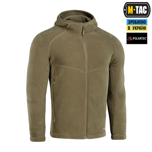 Тактична флісова кофта M-Tac Sprint Fleece Polartec, розмір XS, колір Dark Olive - изображение 1