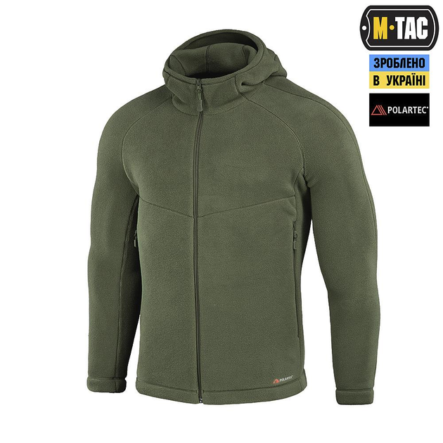 Тактична флісова кофта M-Tac Sprint Fleece Polartec, розмір XS, колір Олива - изображение 1