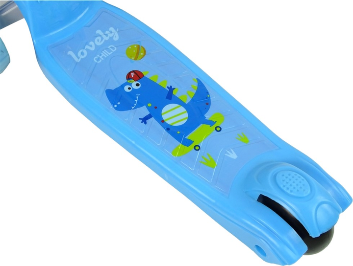 Самокат дитячий LEAN Toys Крокодил балансувальний триколісний Синій (5904665995211) - зображення 4