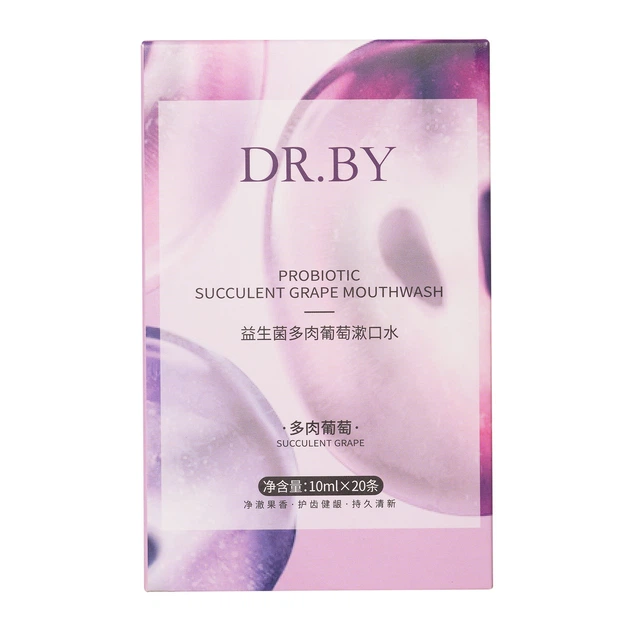 Ополіскувач для рота з ароматом винограду у стіку Probiotic vitality succulent grape Mouthwash (1*10 мл) - зображення 3