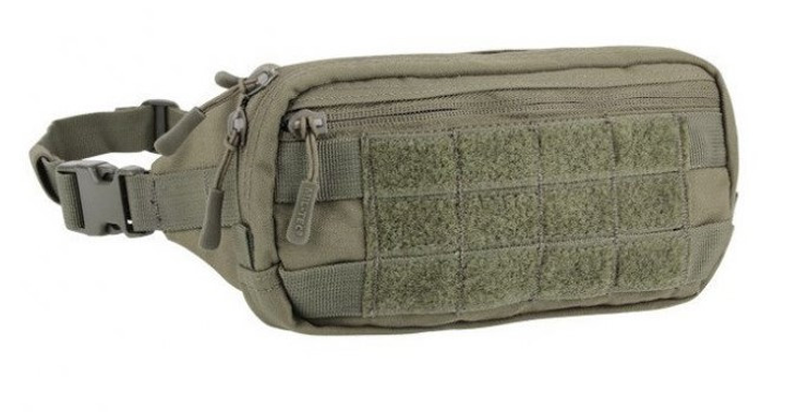 Сумка на пояс бананка Mil-Tec Fanny Pack Molle 235 х 60 х 120 мм Олива 13512501 - изображение 2