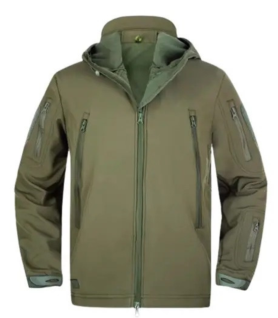 Флисовая куртка с подкладкой Solve KT6001001 Shark Skin Softshell Assault Олива размер M - изображение 1