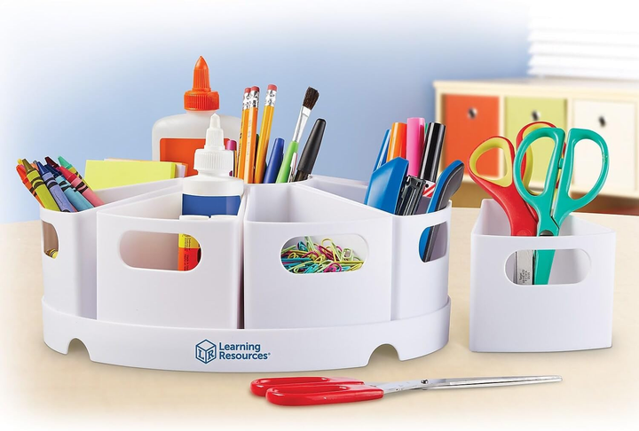 Organizer na biurko Learning Resources Storage Center Create-a-Space 10 elementów Biały (0765023238068) - obraz 3
