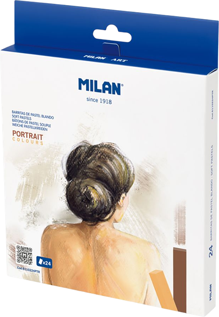 Набір м'якої пастелі Milan Portrait Colours 24 кольори (8411574106470) - зображення 1