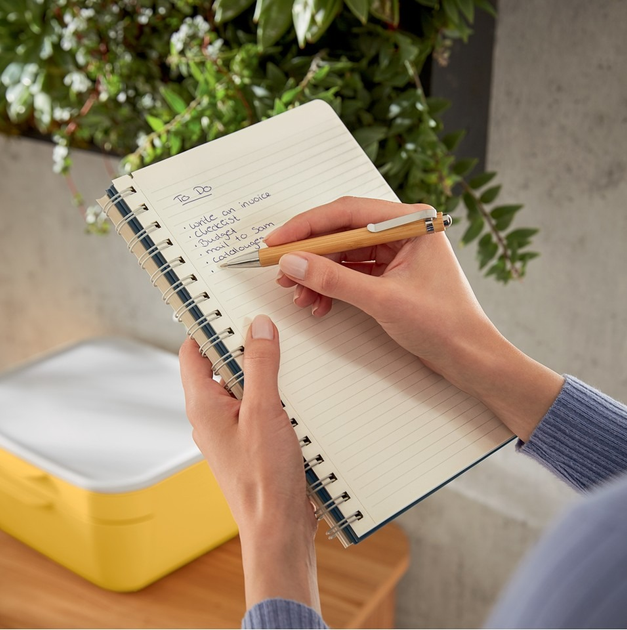 Блокнот Leitz Cosy Notebook Spiral Ridge Large B5 сірий Лінія 80 аркушів (4002432126040) - зображення 3