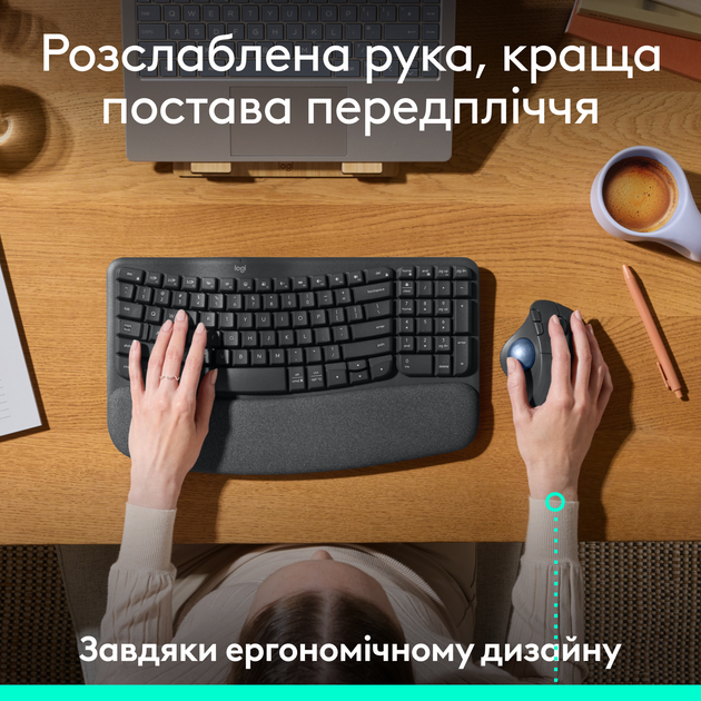 Мышь Logitech M575S Wireless Graphite (910-007029) - изображение 3