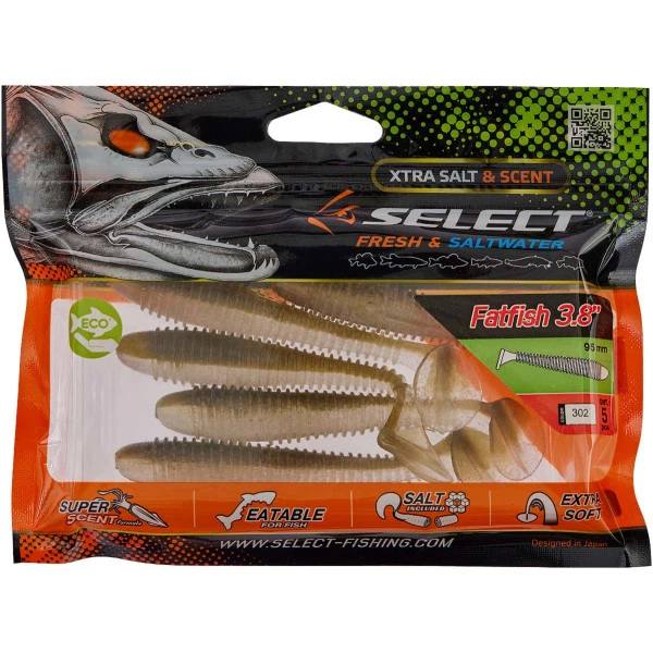 Силікон Select FatFish 3.8" #302 (5 шт/уп) - Фото 2 Силікон Select FatFish 3.8" #302 (5 шт/уп) - изображение 2