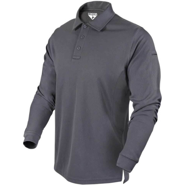 Теніс поло Condor-Clothing Long Sleeve Performance Tactical Polo. XXL. Graphite - изображение 1