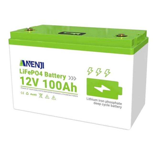 Акумулятор lifepo4 ANENJI 100 А 12В Вбудований BMS - изображение 3