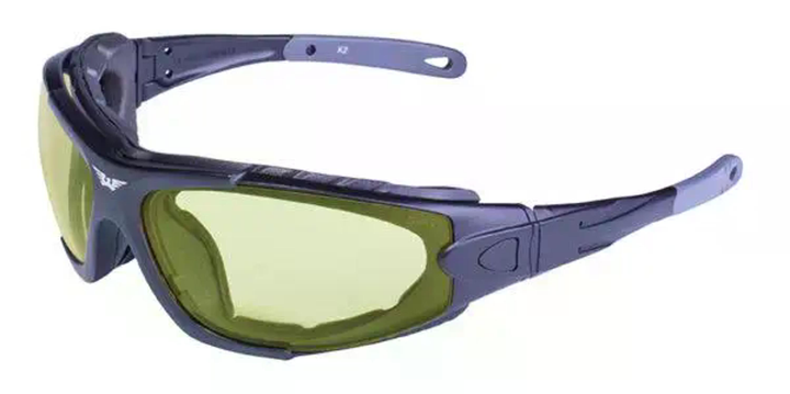 Защитные очки фотохромные Global Vision Shorty Photochromic (yellow) Anti-Fog, желтые - изображение 2