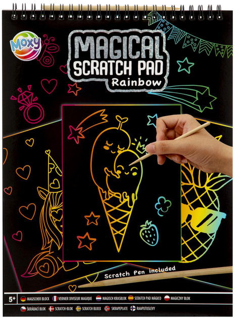 Скречпад Moxy Magic Rainbow A4 (8715427070421) - зображення 1