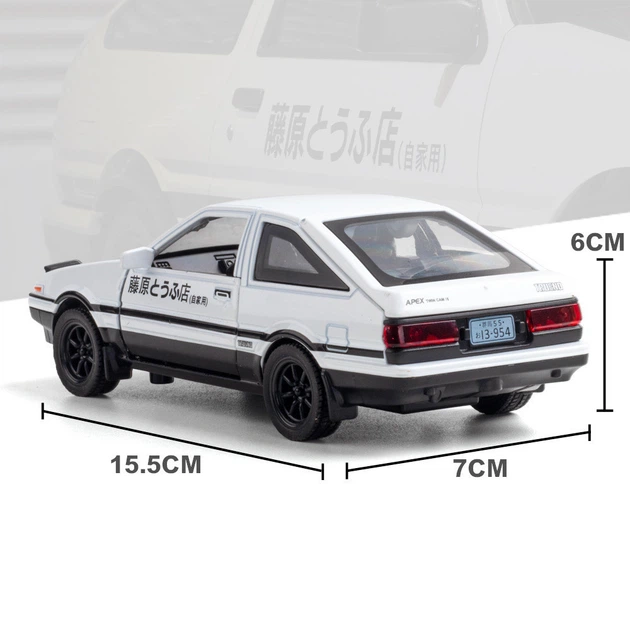 Модель металева Toyota AE86 Sprinter Trueno 1:32 16 см