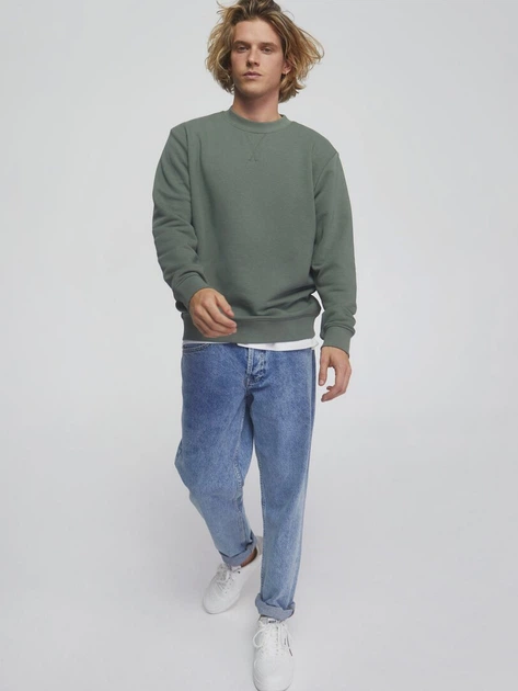 Світшот чоловічий Sprandi AW21-BLM009 M Зелений (5903698954899) - зображення 3