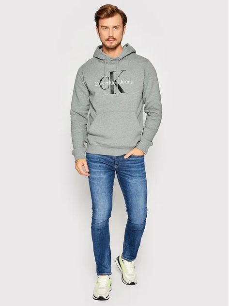 Худі чоловіче Calvin Klein Jeans J30J320934-P2D XL Сіре (8719855867523) - зображення 3