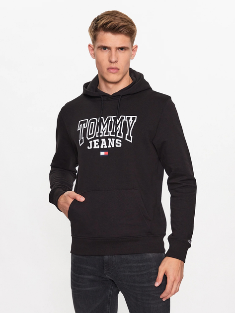 Bluza męska z kapturem Tommy Jeans DM0DM16792-BDS M Czarna (8720644517758) - obraz 1