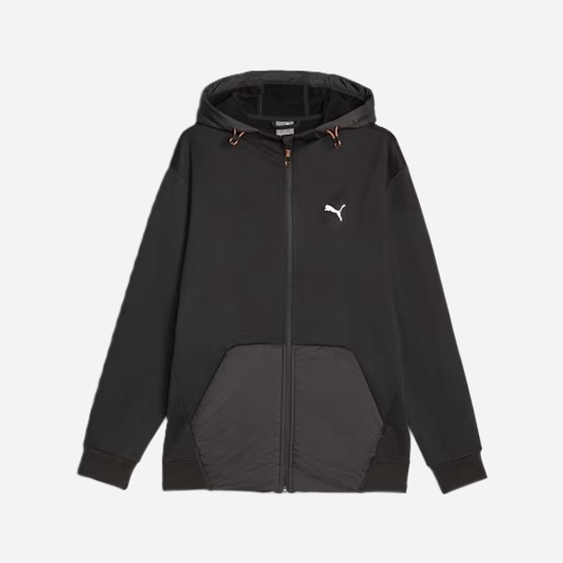 Bluza męska rozpinana streetwear z kapturem Puma Open Road Full-Zip Hoodie Dk 67589701 L Czarna (4099683484944) - obraz 6