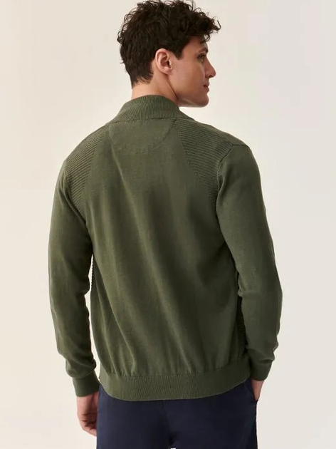 Sweter męski rozpinany na zamek Tatuum SWET T2219.356 S Khaki (5900142173769) - obraz 2