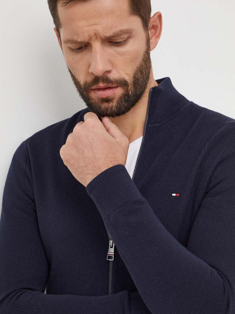 Sweter męski rozpinany na zamek Tommy Hilfiger MW0MW33513-DW5 XL Granatowy (8720645703914) - obraz 3