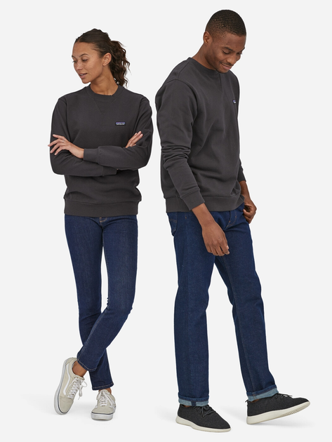 Світшот оверсайз чоловічий Patagonia Regenerative Organic Certified™ Cotton Crewneck Sweatshirt 26346-INBK S Чорний (195699164024) - зображення 3