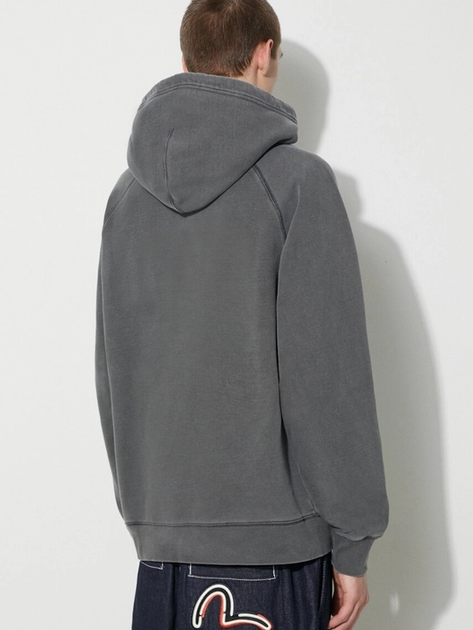 Худі чоловіче Carhartt WIP Hooded Taos Sweat "Flint" I032923-654GD L Сіре (4064958783572) - зображення 2