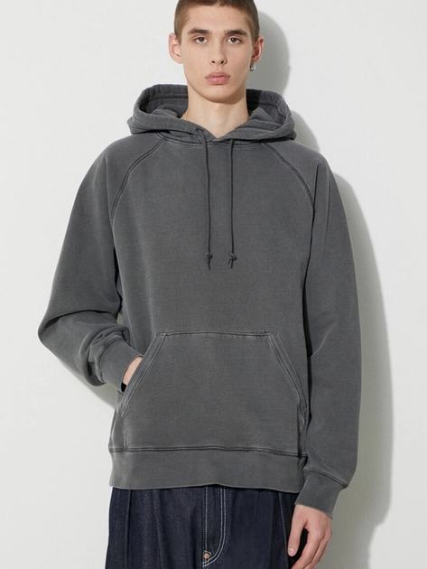 Худі чоловіче Carhartt WIP Hooded Taos Sweat "Flint" I032923-654GD XL Сіре (4064958783589) - зображення 1