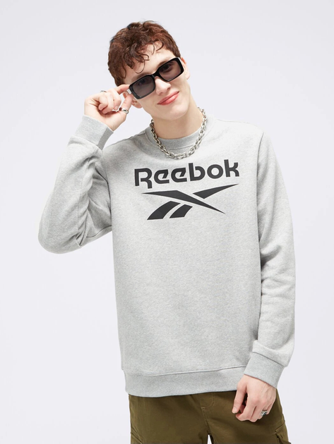 Bluza bez kaptura męska Reebok Identity Big 100050273 XL Szara (4066751177695) - obraz 1