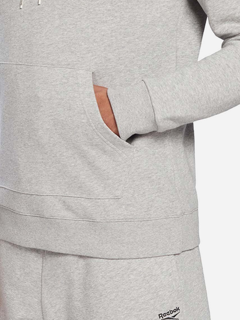 Bluza męska z kapturem Reebok Identity Big 100050292 L Szara (4066751261196) - obraz 6