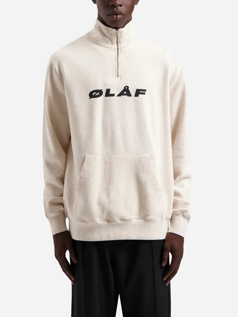 Толстовка чоловіча Olaf Italic Zip Mock M990202 XL Екрю (8720104721473) - зображення 3