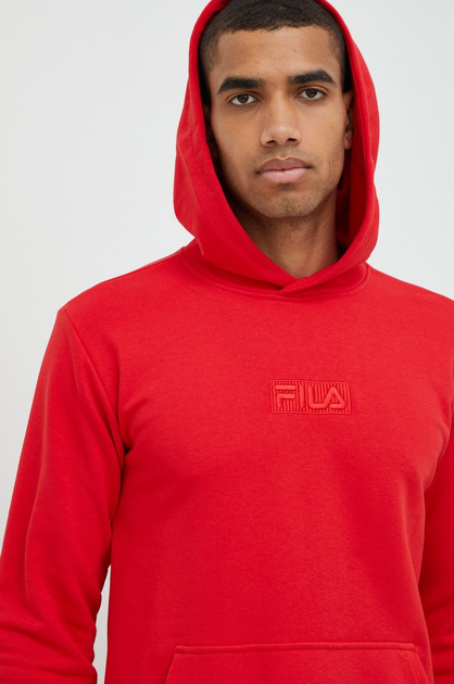 Худі чоловіче Fila FAM0159-30002 L Червоне (4064556290090) - зображення 4