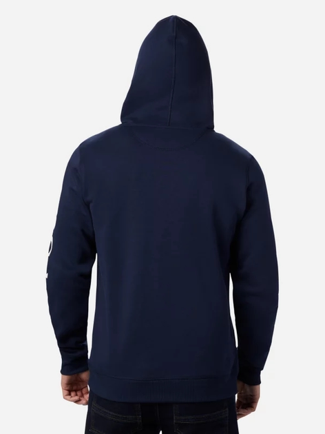 Bluza męska rozpinana streetwear z kapturem Columbia Logo Fleece F-Collegiante M Granatowa (193855435902) - obraz 2