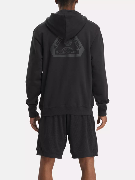 Худі чоловіче Reebok Atr Hoopwear Hoodie 100075817 M Чорне (1200143304679) - зображення 4