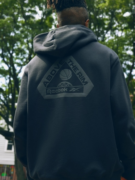Худі чоловіче Reebok Atr Hoopwear Hoodie 100075817 M Чорне (1200143304679) - зображення 6