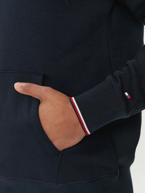 Bluza z kapturem męska Tommy Hilfiger thmw0mw32673dw5 XL Granatowa (8720645206156) - obraz 5