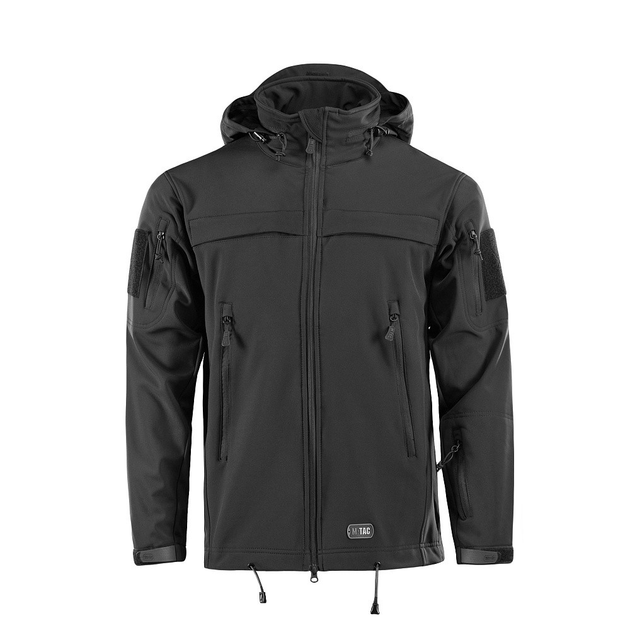 Костюм на флисе M-Tac SoftShell Куртка и Брюки Police Black размер 2XL - изображение 2