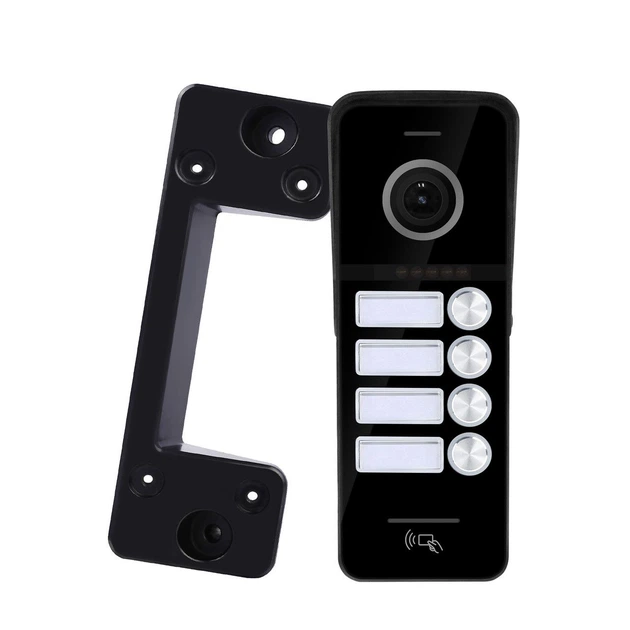 Виклична панель домофону з вбудованим зчитувачем карток SEVEN CP-7504/4 RFID black - зображення 7