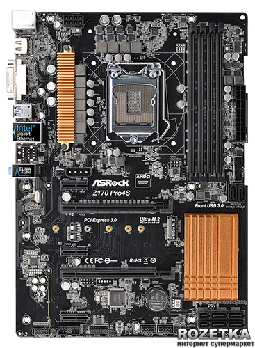 Материнская плата ASRock Z170 Pro4S (s1151, Intel Z170, PCI