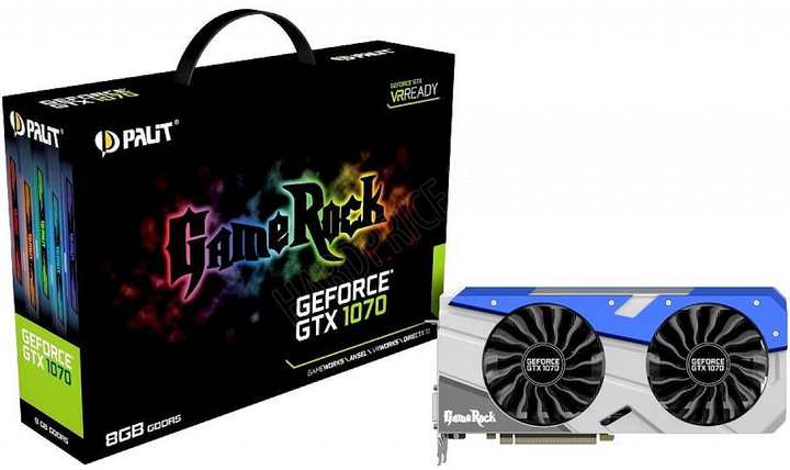 Відеокарта Palit GeForce GTX 1070 GameRock (NE51070T15P2-1041G) - изображение 1