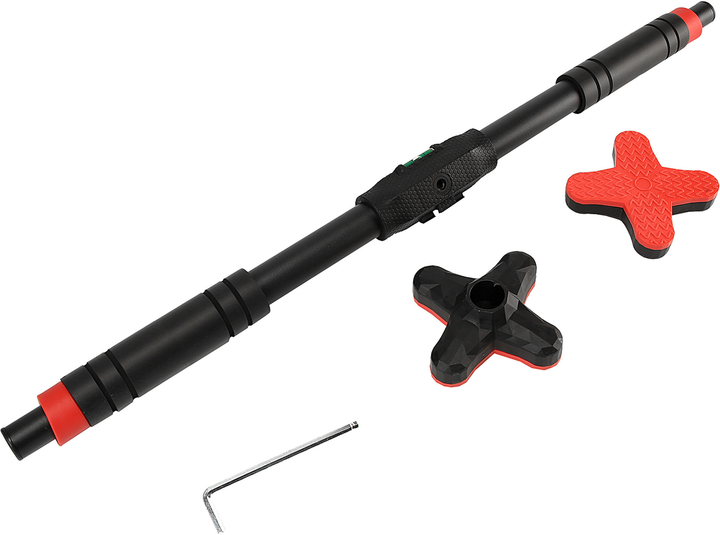 Турнік розсувний Cornix Pro+ 90-130 см Black/Red (XR-0287) - зображення 2