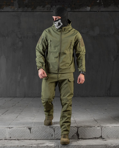 Тактичний костюм софтшов softshell esdy олива S - зображення 2