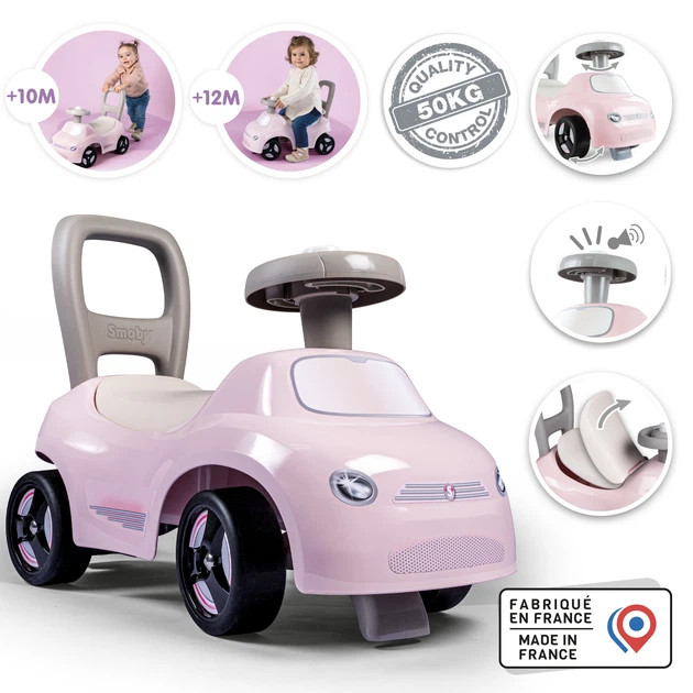 Jeździk Smoby Toys 54 x 27 x 40 cm różowy (3032167205421) - obraz 4