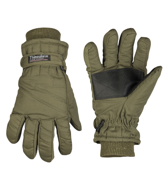 Рукавиці тактичні Mil-Tec утеплені XL Fingerhandschuhe Thinsulate Olive (12530001-905-XL) - зображення 1