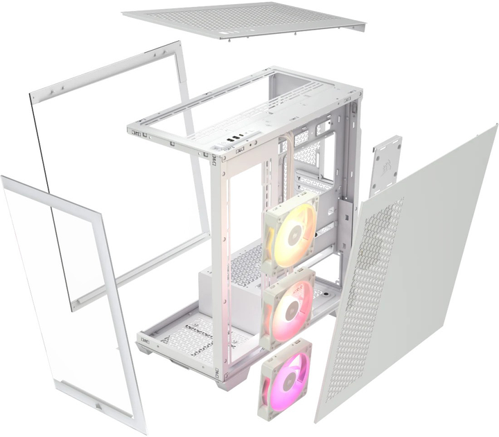 Obudowa Corsair 3500X iCUE LINK RGB Mid-Tower White (CC-9011281-WW) - obraz 6