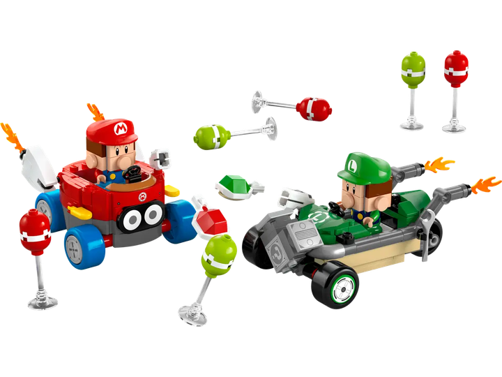 Конструктор LEGO Super Mario Mario Kart: Бебі Марио проти Бебі Луїджі 321 елемент (72034)  - зображення 2