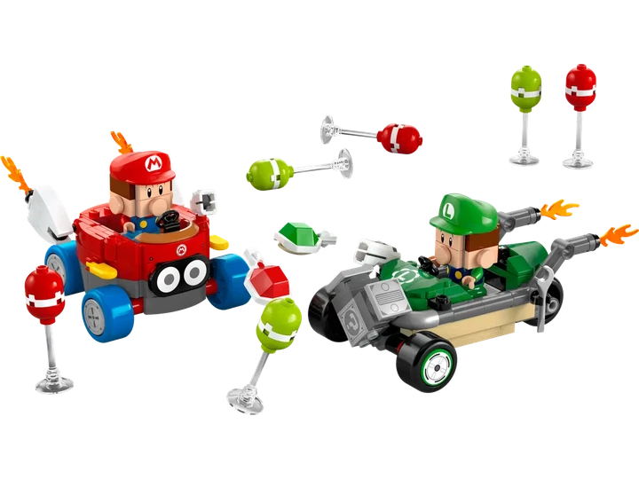Конструктор LEGO Super Mario Mario Kart: Бэби Марио против Бэби Луиджи 321 элемент (72034) - Фото 2 Конструктор LEGO Super Mario Mario Kart: Бэби Марио против Бэби Луиджи 321 элемент (72034) - изображение 2